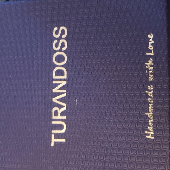 Turandoss Sideways A Initial Necklace In Silver 14K White Gold Plated Copper - Picture 3 of 6